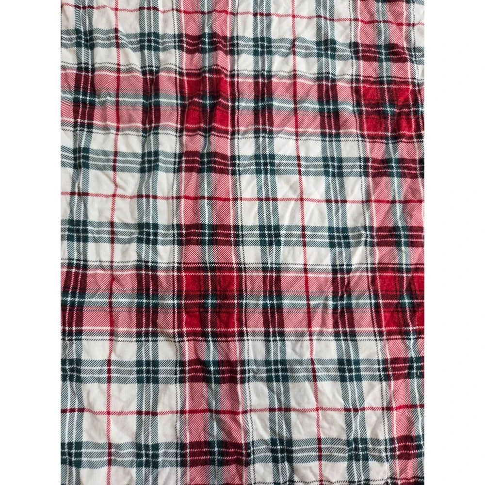 Little Sleepies Red Christmas Holiday Plaid Pajamas Set Red Bamboo Kids 9/10